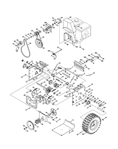 Drive System Diagram and Parts List for 2X945SWE (31AH97SW756-31BH97SW710-31BH97SW756)(2015) Cub Cadet Snow Blower